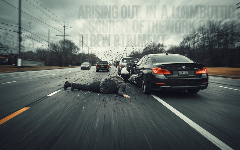 Accident while commuting to work is "arising out of and in the course of employment"