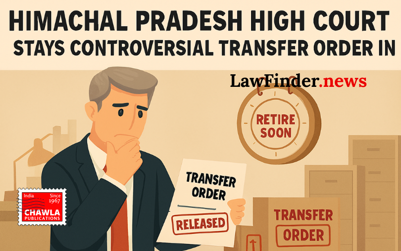 Transfer At the Verge of Retirement - High Court Stays Controversial Transfer Order in Kangra Cooperative Bank Case