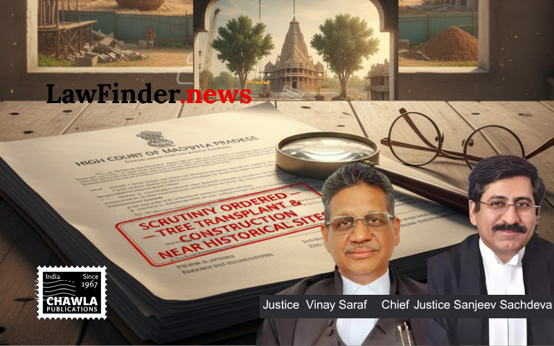 Madhya Pradesh High Court Orders Scrutiny Over Alleged Tree Transplantation and Construction Near Historical Sites