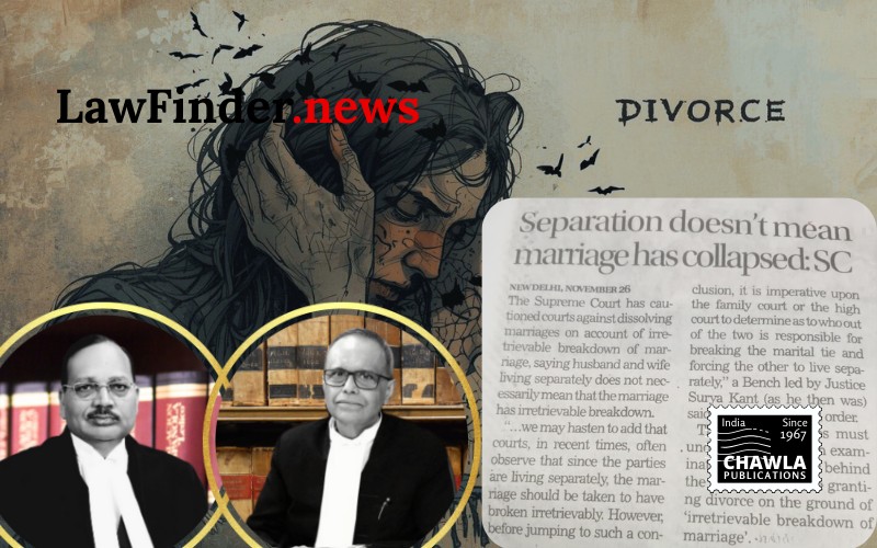 Supreme Court Sets Aside High Court Divorce Judgment; Orders Fresh Consideration