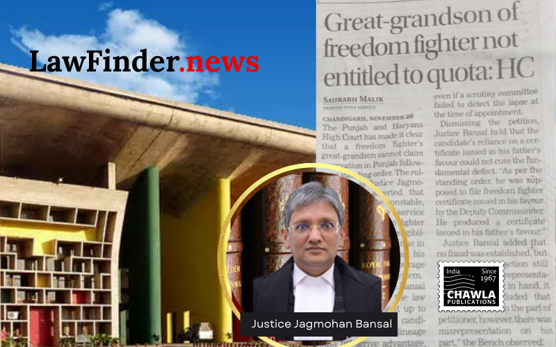 Reservation for Freedom Fighters : Benefit not available to great grandson of Freedom Fighter