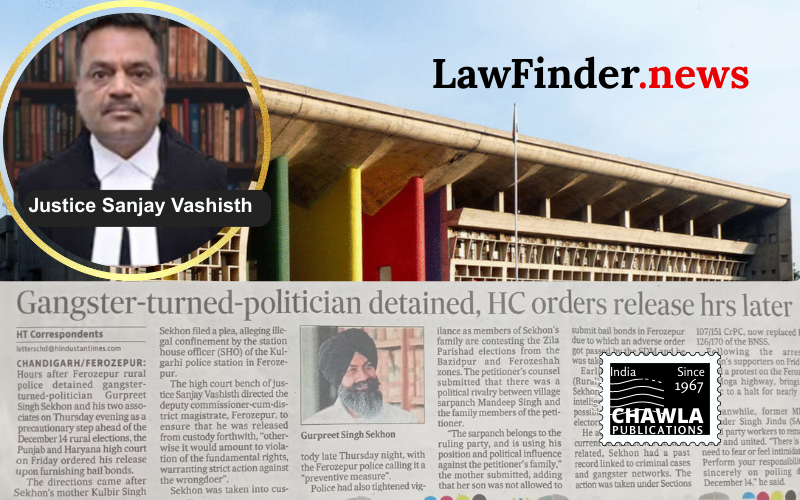 Punjab and Haryana HC directs release of gangster-turned-politician Gurpreet Sekhon on bail