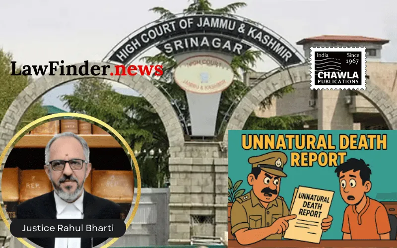 Jammu and Kashmir High Court Orders CBI Investigation into Unnatural Death of Minor