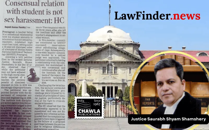 Allahabad High Court Orders Reconsideration of Penalty in Teacher-Student Relationship Case