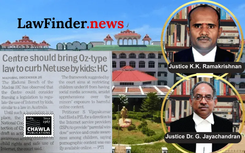 Frame legislation to regulate internet use by kids, Madurai HC tells Centre