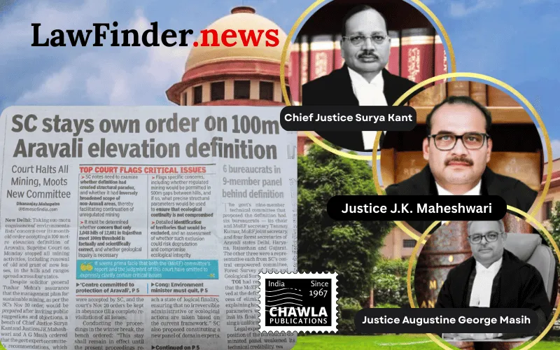 Aravalli definition row: SC stays its own order, says further probe needed to resolve "critical ambiguities"