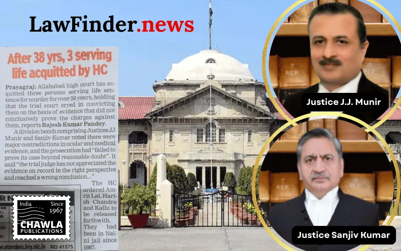 'Blind murder': Allahabad HC acquits three men serving life sentence for 38 years
