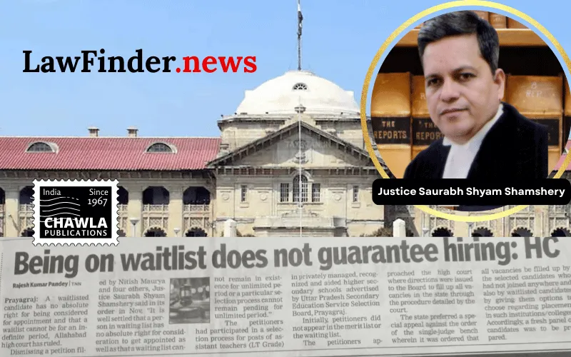 Allahabad High Court Upholds Discretionary Powers of U.P. Education Service Commission on Recruitment Waiting Lists