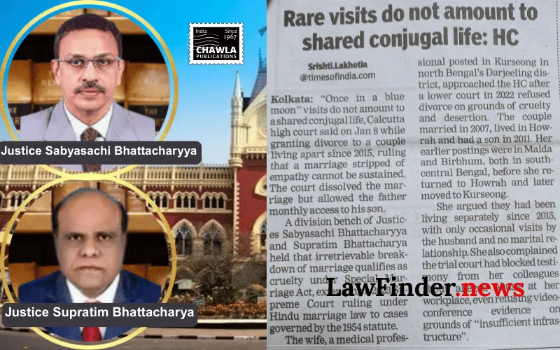 Calcutta High Court Grants Divorce Citing Irretrievable Breakdown of Marriage