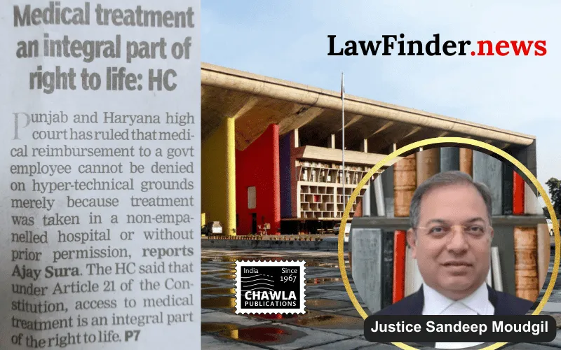 Reimbursement of medical expenses: Medical Treatment is part of right to life