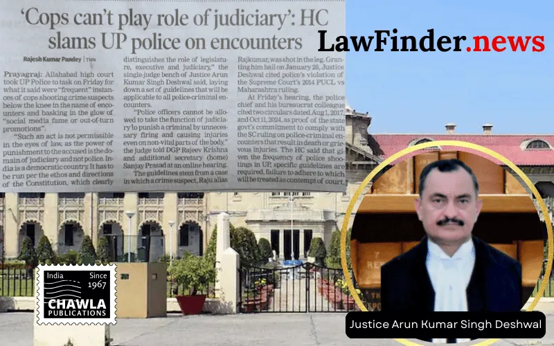 Allahabad High Court Grants Bail in Police Encounter Case, Reiterates Supreme Court Guidelines on Police Conduct