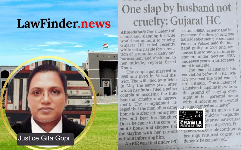 Gujarat High Court Acquits Husband in Cruelty and Abetment Case
