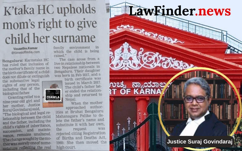 Karnataka High Court Upholds Mother's Right to Amend Child's Surname in Birth Certificate