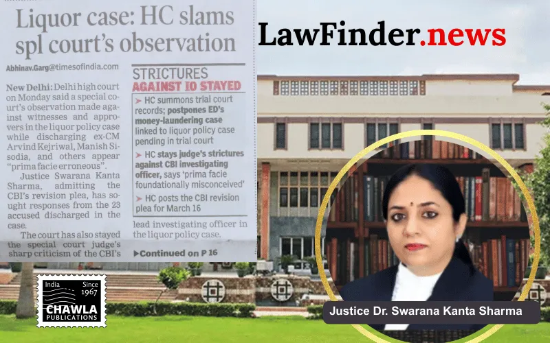 Delhi High Court Stays Trial Court's Remarks Against CBI Officer in Kuldeep Singh Case