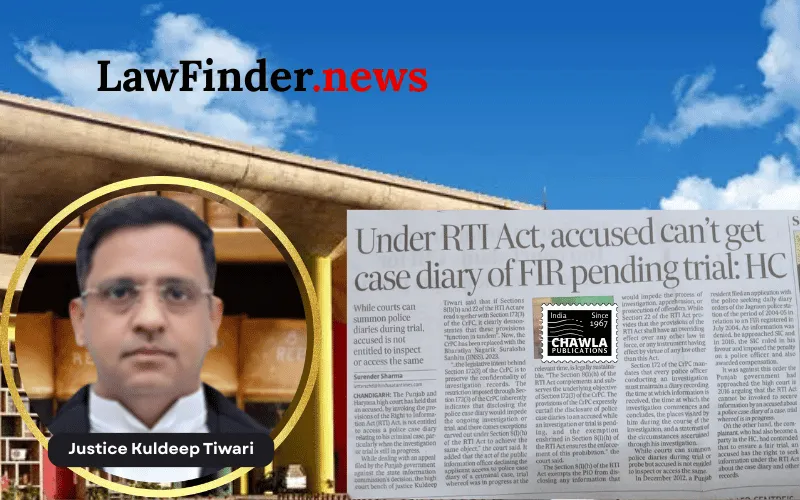 Punjab and Haryana High Court Upholds Confidentiality in Criminal Investigations, Sets Aside RTI Penalty
