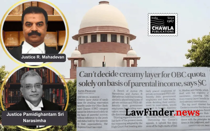 Supreme Court Upholds OBC Reservation Criteria, Clarifies Creamy Layer Exclusion