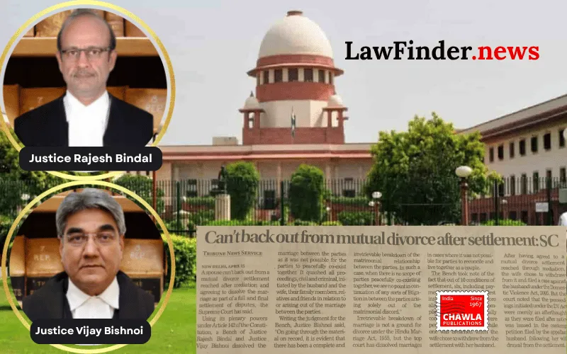 Supreme Court Quashes Domestic Violence Complaint, Grants Divorce Citing Irretrievable Breakdown of Marriage