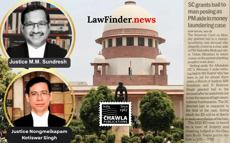 Supreme Court Grants Bail to Mohammad Kashif Amid Prolonged Incarceration