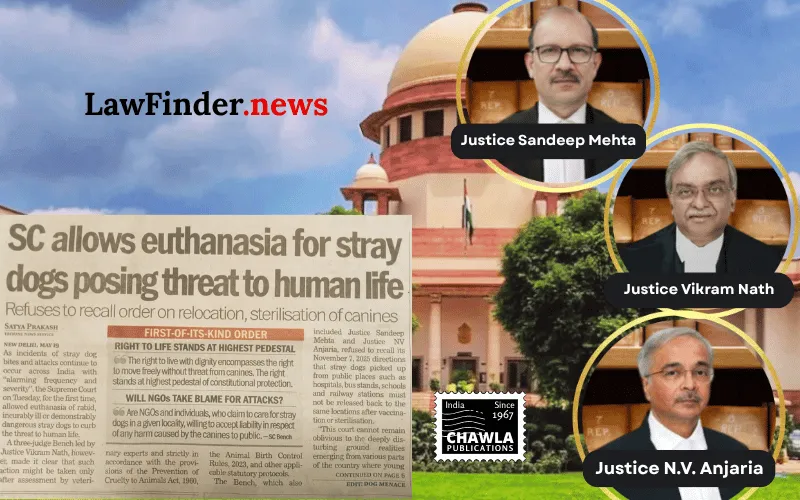Supreme Court Upholds Removal of Stray Dogs from Institutional Premises, Emphasizes Public Safety Over Re-release Mandate