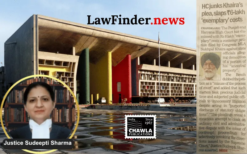 Punjab and Haryana High Court Imposes Exemplary Costs on Frivolous Contempt Petition
