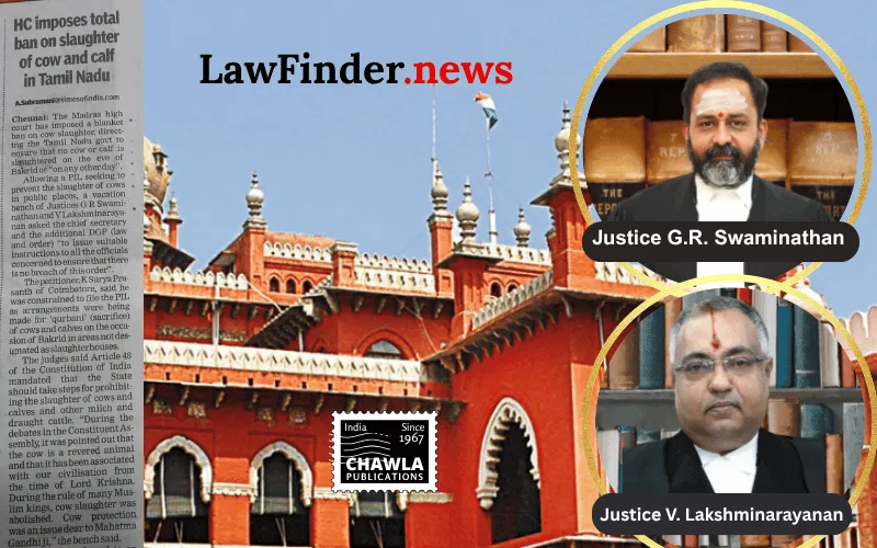 Madras High Court Upholds Strict Compliance for Cow Slaughter Laws During Bakrid