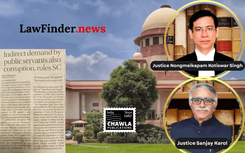 Supreme Court Revives FIR Against Police Sub-Inspector for Alleged Corruption