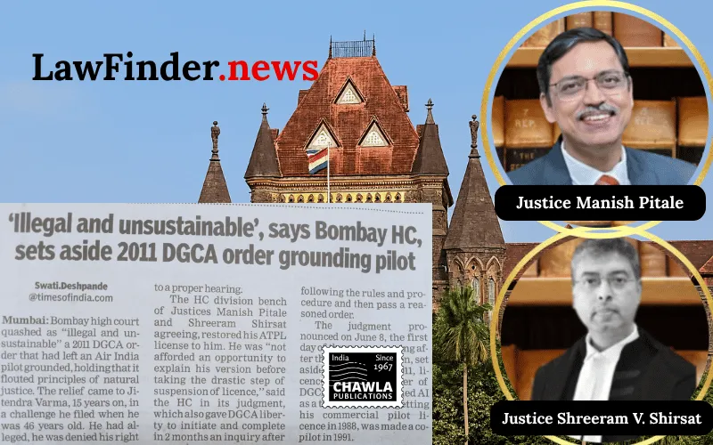 Bombay High Court Quashes DGCA's Suspension of Pilot License